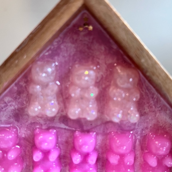Gummy Bears 23 Pink Ombré , 3 D bears all made by me .Great Pop Art for any deco - Picture 3 of 8